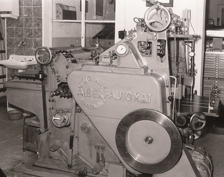 Stoppzylinder-Schnellpresse Albert-Automat